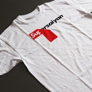 Supersaiyan Red Box Logo inspired White Shirt